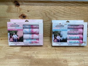 lot 70 image: Color Blasters - Lot of 2 - Gender Reveal PINK Its A Girl Set Of 4 and  It s A Boy