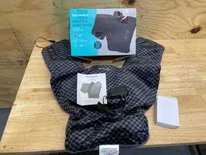 lot 74 image: Homedics Corded Electric Weighted Neck and Back Massage Wrap with Soothing Heat