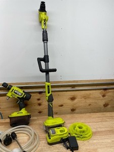 lot 182 image: RYOBI - Lot of 2 - Sprayer and Pole Tool (Non Working)