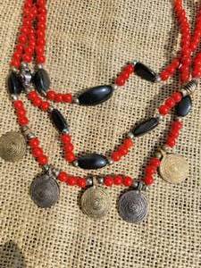 lot 130 image: Berber Triple Strand Necklace