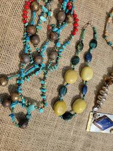 lot 140 image: Tribal Bold Bead Necklace Collection
