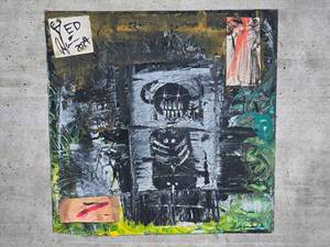 lot 39 image: American Neo-Expressionist Fine Art - Greg Bivens (Eldritch Deer) -  Comp #5