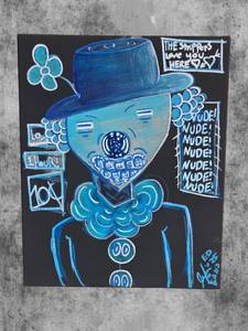 lot 40 image: American Neo-Expressionist Fine Art - Greg Bivens (Eldritch Deer) -  NUDES  NUDES  NUDES