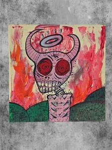lot 2 image: American Neo-Expressionist Fine Art - Greg Bivens (Eldritch Deer) -  Graveyard Shift