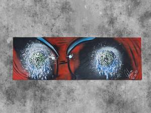 lot 45 image: American Neo-Expressionist Fine Art - Greg Bivens (Eldritch Deer) -  Mad Eyes #1