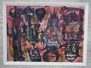 lot 19 image: American Neo-Expressionist Fine Art - Greg Bivens (Eldritch Deer) -  Nightmare #3