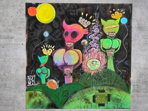 lot 31 image: American Neo-Expressionist Fine Art - Greg Bivens (Eldritch Deer) - Hollywood