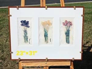 lot 250 image: Floral Photography Panel signed Dale Walters