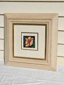 lot 277 image: Robert Chapman Framed Floral Tile