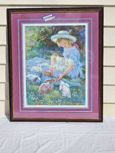 lot 212 image: Signed Artist Proof by Lynn Gerternbach Impressionist Garden Print
