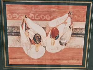 lot 232 image: Beki Killorin Signed Print Canvasback Ducks