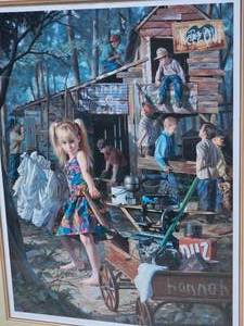 lot 233 image: The Clubhouse Signed Bob Byerey Framed Print