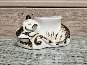 lot 162 image: Charming Cizhou ware Inspired Tiger Pillow