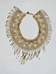 lot 155 image: Beaded Bib Collar Necklace