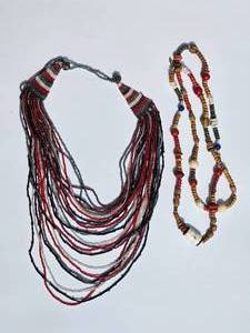 lot 159 image: Multi Strand Seed Bead Necklace Collection