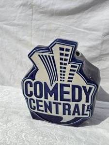 lot 295 image: Cool Retro Comedy Central Branded Vase