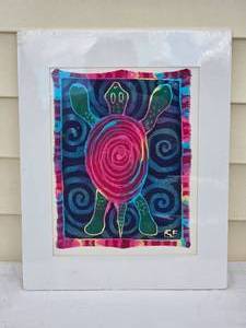 lot 52 image: Original Fine Art Toas Batik Silk - Gary Fey - Prosperity and Abundance