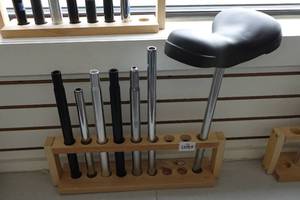 lot 756 image: 6 Bike Seat Posts with Seat