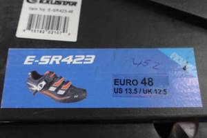 lot 866 image: Exustar Cycling E-SR423 Shoes - Size 13.5