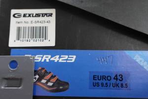 lot 867 image: Exustar Cycling E-SR423 Shoes - Size 9.5