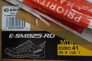 lot 870 image: Exustar Cycling E-SM825-RD Shoes - Size 8