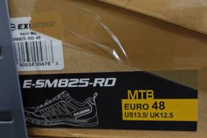 lot 872 image: Exustar Cycling E-SM825-RD Shoes - Size 13.5