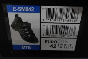 lot 890 image: Exustar Cycling E-SM842 Shoes - Size 10