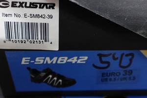 lot 882 image: Exustar Cycling E-SM842 Shoes - Size 6.5