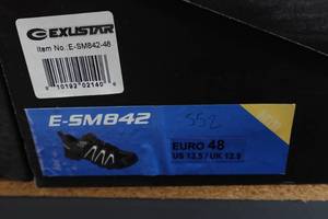 lot 884 image: Exustar Cycling E-SM842 Shoes - Size 13.5