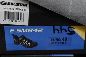 lot 888 image: Exustar Cycling E-SM842 Shoes - Size 7