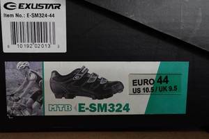 lot 895 image: Exustar Cycling E-SM324 Shoes - Size 10.5