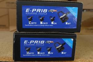 lot 854 image: 2 Exustar E-PR18 Pedal Sets - STTI