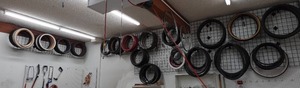 lot 950 image: Large Assortment of Bike Tires - Some NOS from the 70s
