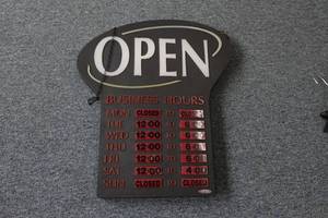 lot 609 image: Retail Open Sign