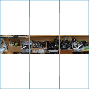 lot 987 image: Assorted Bike Parts - Hubs, Seat Clamp, Gyros