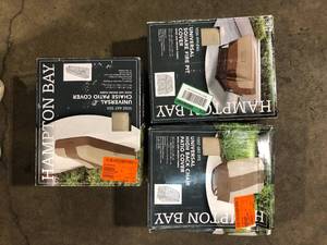 lot 2 image: Lot of Assorted Fire Pit Covers Various Models and Conditions Customer Returns See Pictures