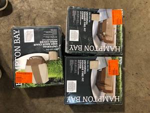 lot 49 image: Lot of Assorted Fire Pit Cover Various Models and Conditions Customer Returns See Pictures