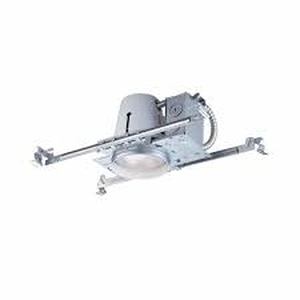 lot 8 image: Commercial Electric 4 in. White Recessed Non-IC New Construction Housing (6-Pack) Customer Returns See Pictures