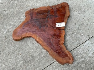 lot 14 image: Wooden Home Decor Wall Hanger - Barn & Wagon burned in it