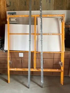 lot 26 image: 2- Pieces of scaffolding and X Braces