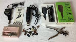 lot 24 image: EngravingGrinding Electrical Tool Collection with Attachments