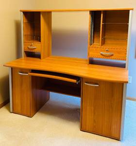 lot 73 image: Office Desk with Removable Hutch Made in Denmark