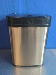 lot 7 image: NINESTARS Motion Sensor 3.2 Gal Stainless Steel Trash Can
