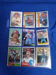 lot 51 image: 9 Mike Schmidt Cards