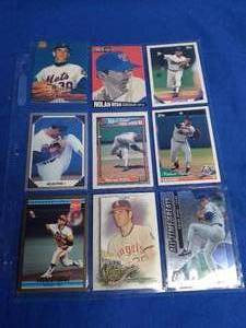 lot 56 image: 9 Nolan Ryan Cards