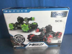 lot 84 image: Contixo Remote Controlled Combat Battle Tanks 2-Pack