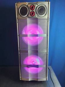 lot 89 image: beFree Sound 700W Dual 10-Inch Subwoofer Bluetooth Portable Party Speaker