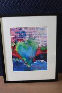 lot 415 image: Framed Peter Max Style Print Sixty Four by Lovegrove