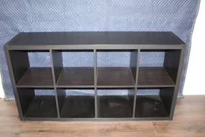 lot 426 image: 8-Cube Storage Organizer Shelf Dark Finish