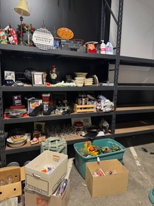 lot 444 image: Large Mixed Household and Collectibles Lot including Decor, Dishes, Books, and More